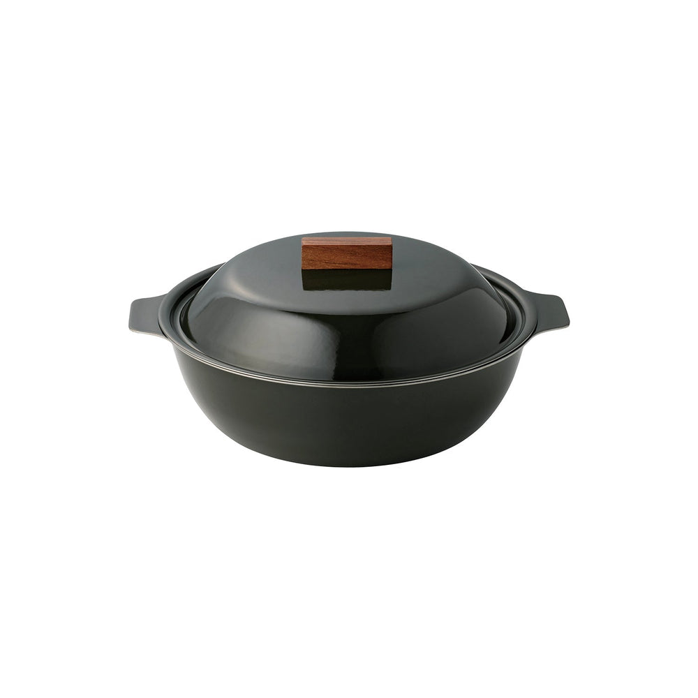  KINTO KAKOMI IH ENAMEL POT 1L  CHARCOAL 4