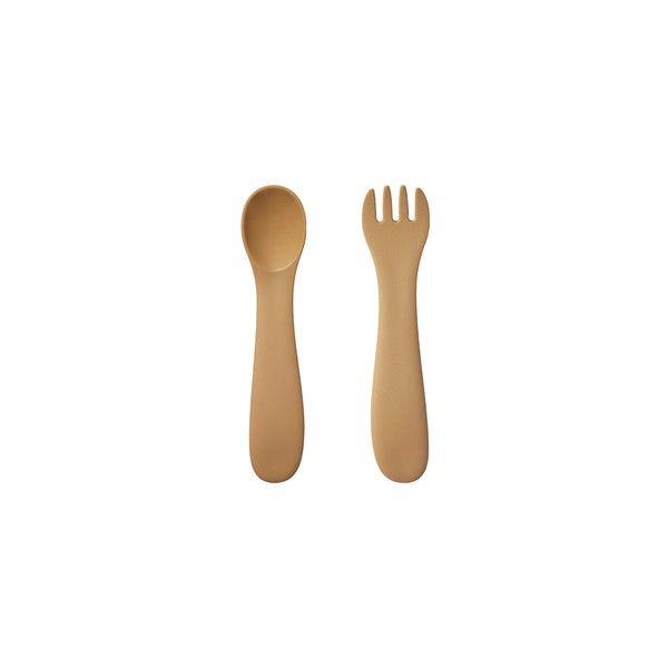 KINTO BONBO SPOON & FORK EARTH YELLOW