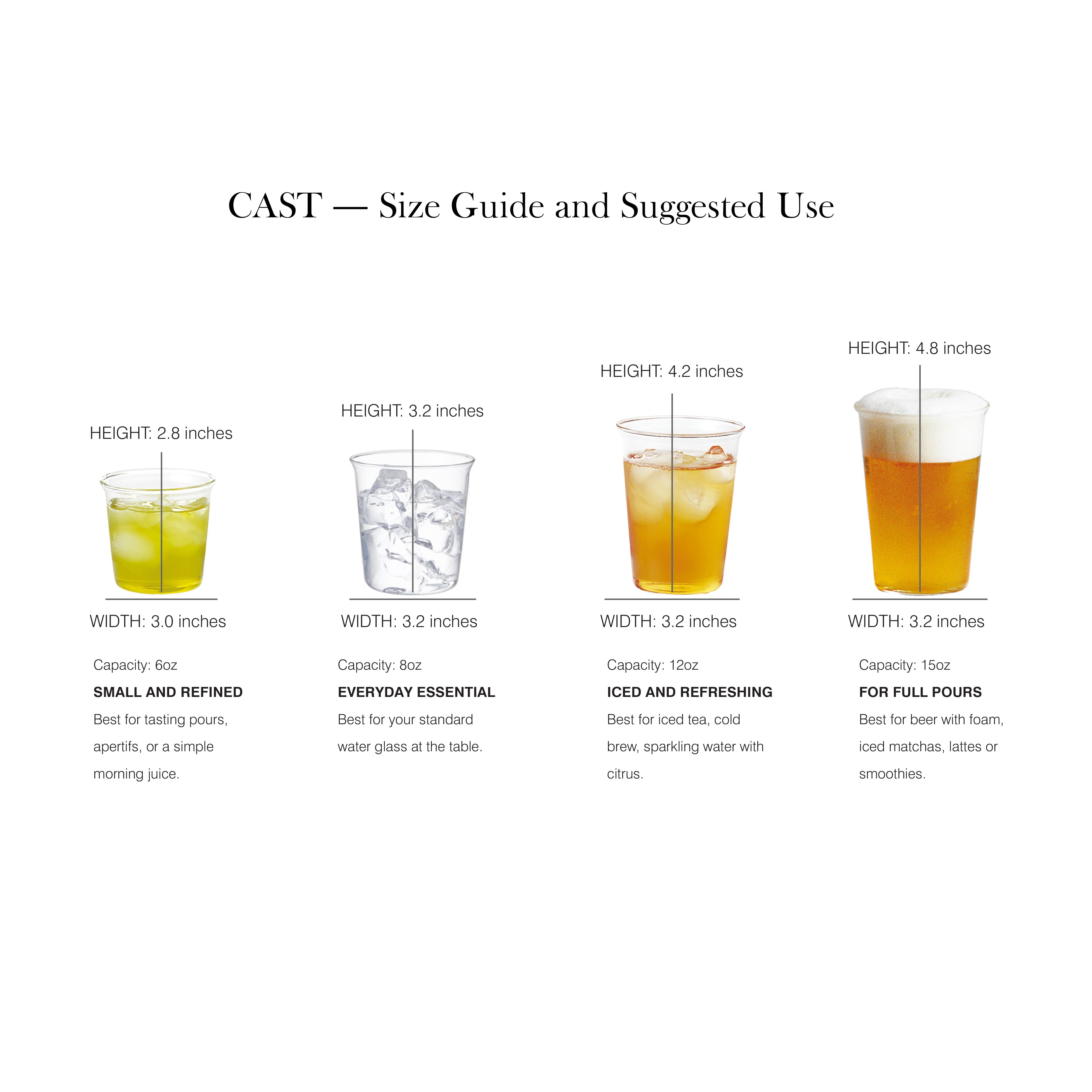 CAST Beer Glass 430ml | Best-Selling 15oz Clear Glass for Beer