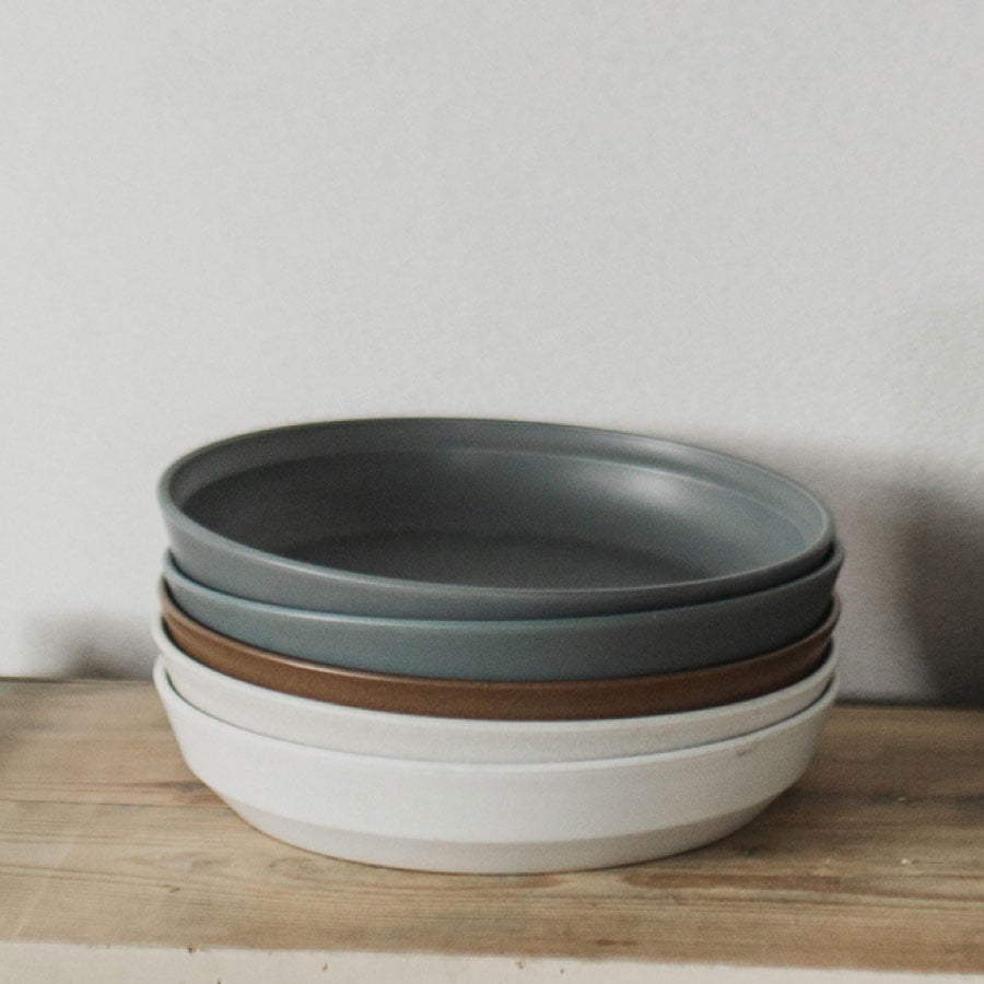 FOG Deep Plate 215mm | Handmade Ceramic Deep Plate by KINTO