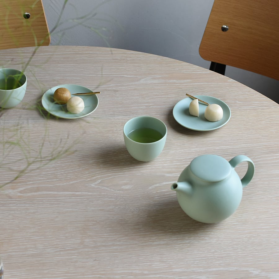  KINTO PEBBLE TEAPOT 500ML / 18OZ  MOSS GREEN 5