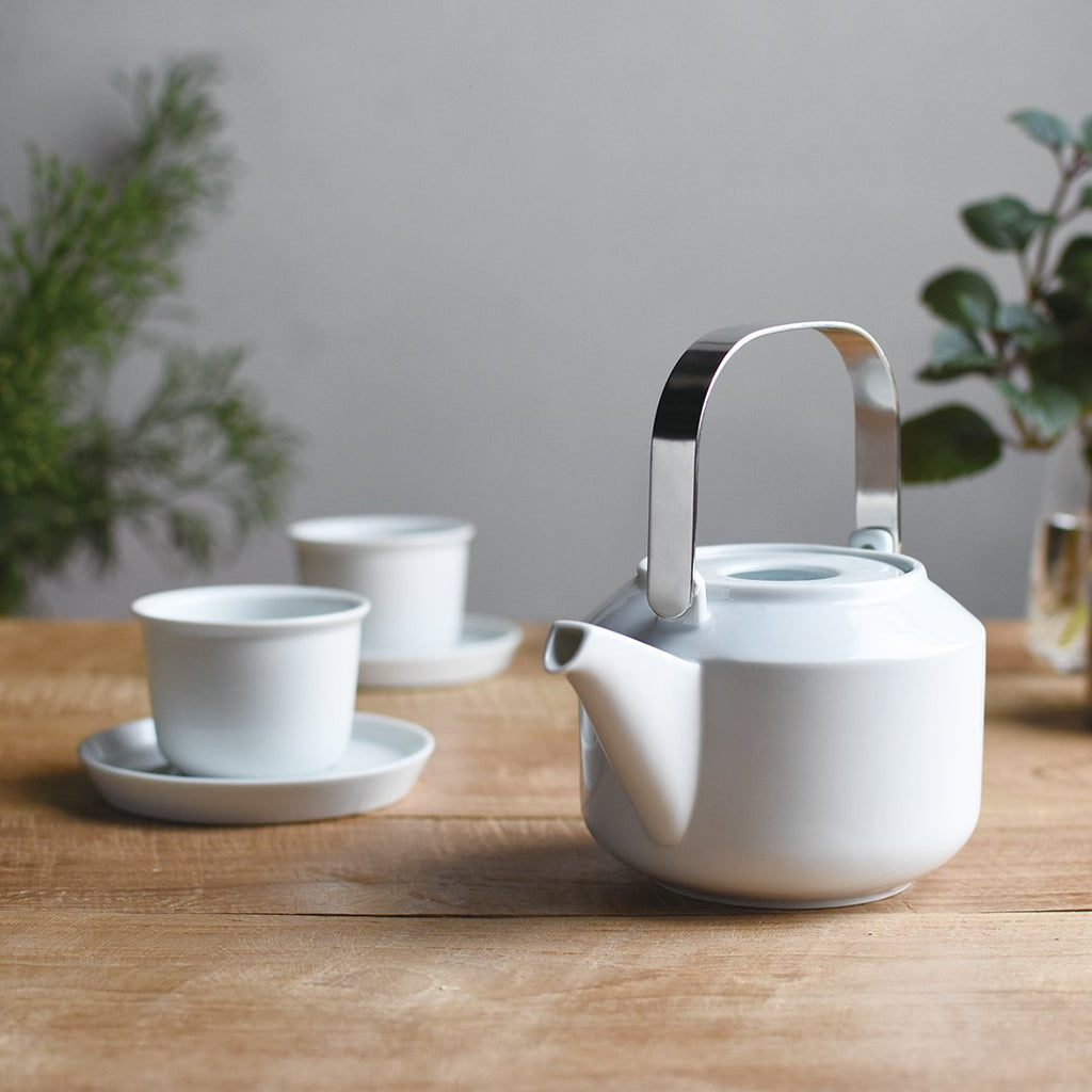  KINTO LT TEAPOT 600ML / 20OZ  WHITE 2