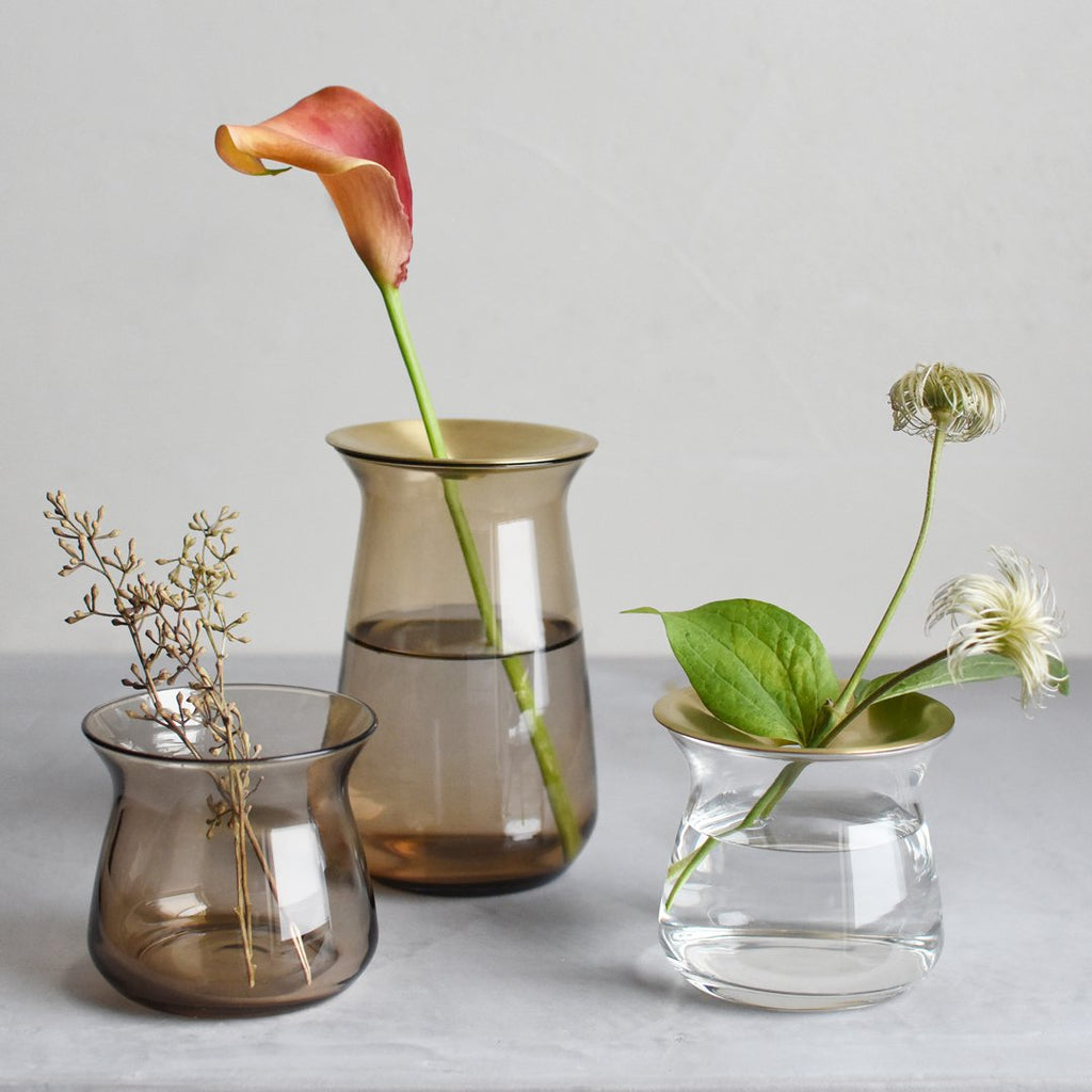  KINTO LUNA VASE 80X70MM  BROWN 6