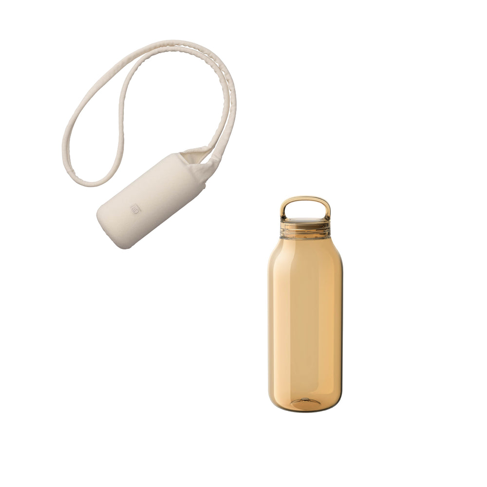 KINTO FUTO BOTTLE SLING AND WATER BOTTLE IVORY / AMBER THUMBNAIL 0