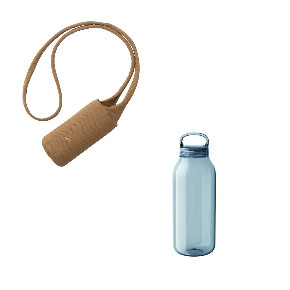 KINTO FUTO BOTTLE SLING AND WATER BOTTLE COYOTE / BLUE THUMBNAIL 0