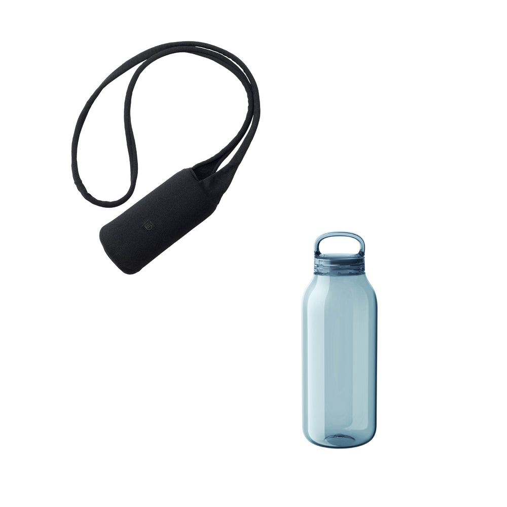 KINTO FUTO BOTTLE SLING AND WATER BOTTLE BLACK / BLUE THUMBNAIL 0
