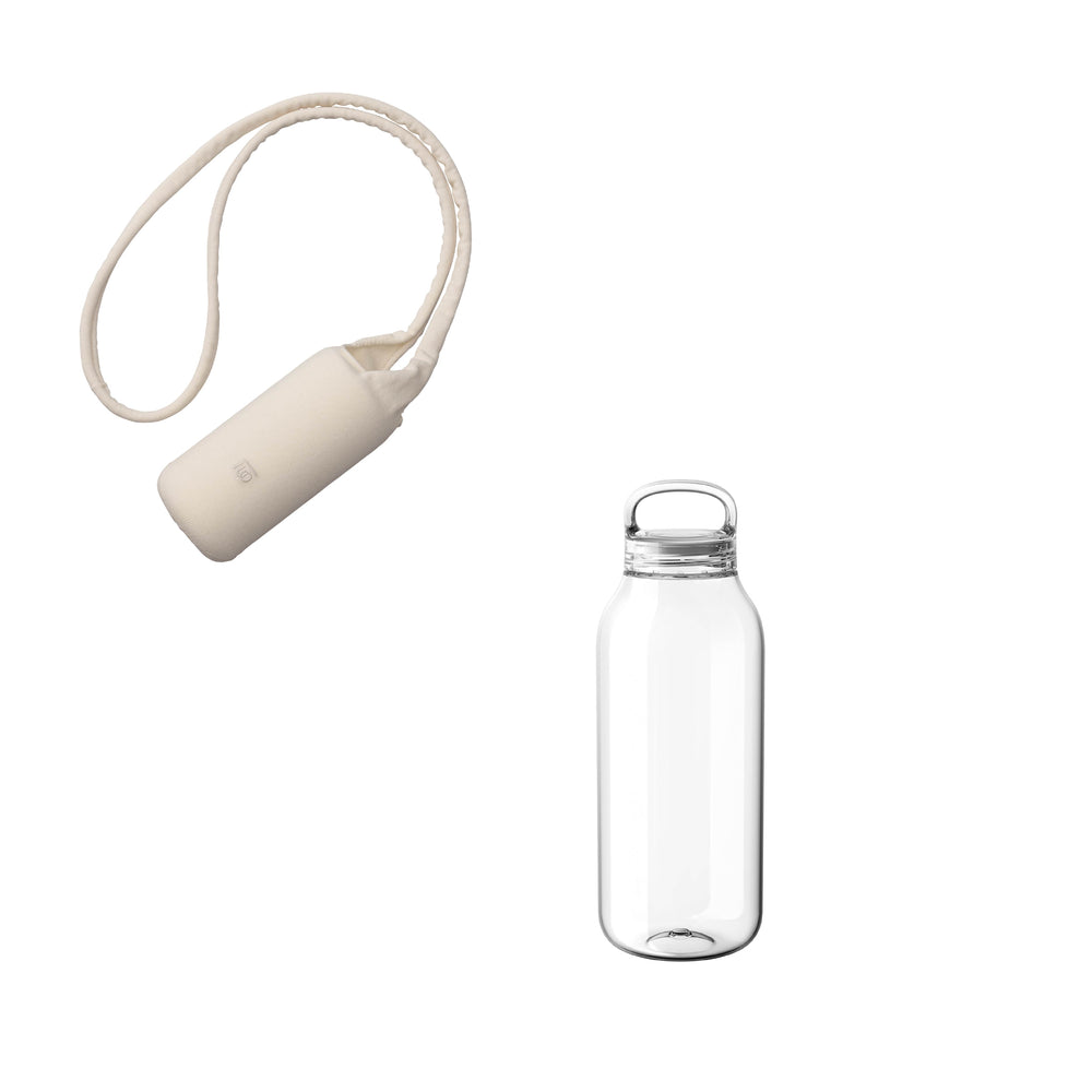 KINTO FUTO BOTTLE SLING AND WATER BOTTLE IVORY / CLEAR THUMBNAIL 0