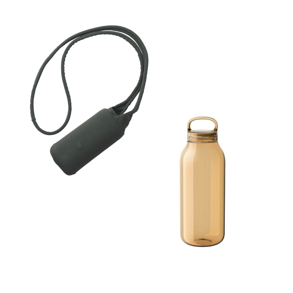 KINTO FUTO BOTTLE SLING AND WATER BOTTLE DARK GREEN / AMBER THUMBNAIL 0