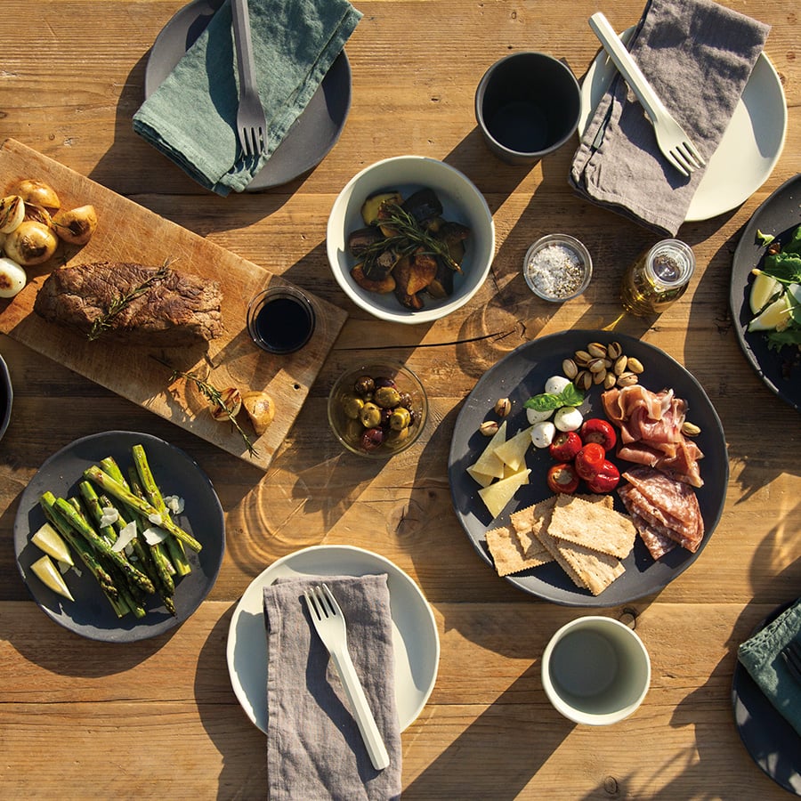 ALFRESCO Plate 190mm – Lightweight Outdoor Dining Plate | KINTO