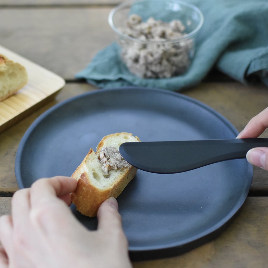 KINTO ALFRESCO PLATE 190MM / 8IN BLACK