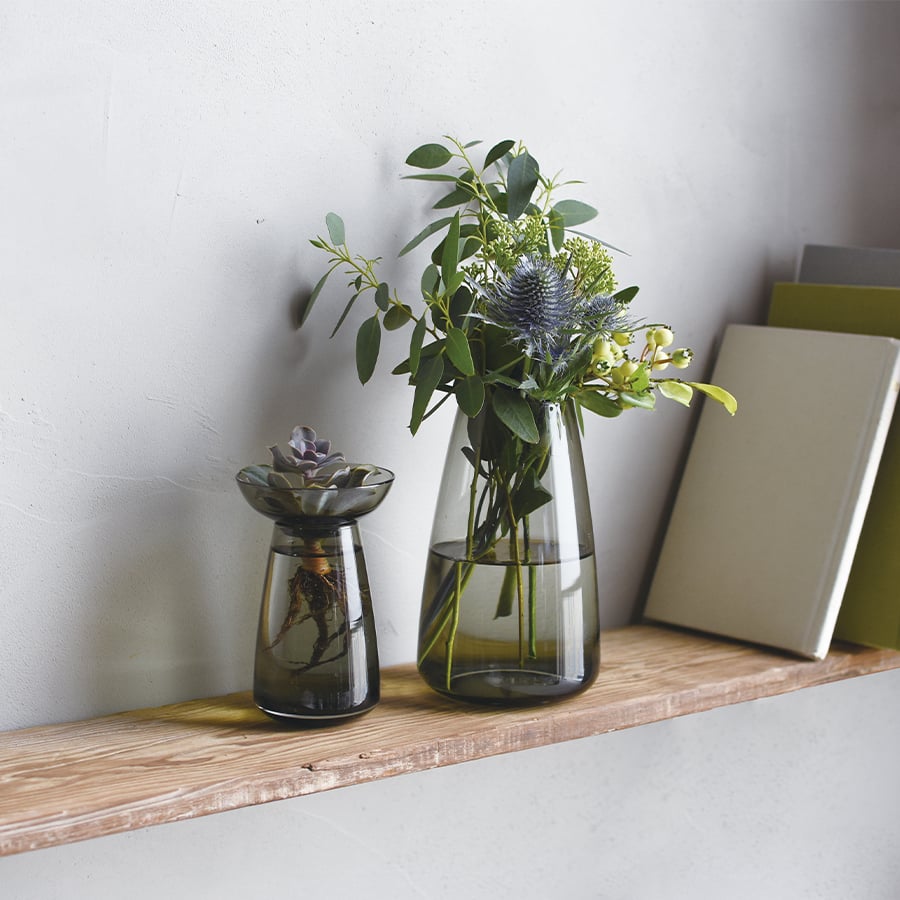  KINTO AQUA CULTURE VASE 80MM / 3IN  GRAY 6