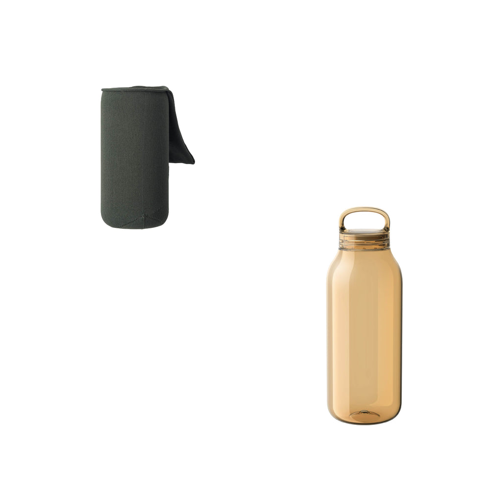 KINTO FUTO WRIST SLING AND WATER BOTTLE DARK GREEN / AMBER THUMBNAIL 0