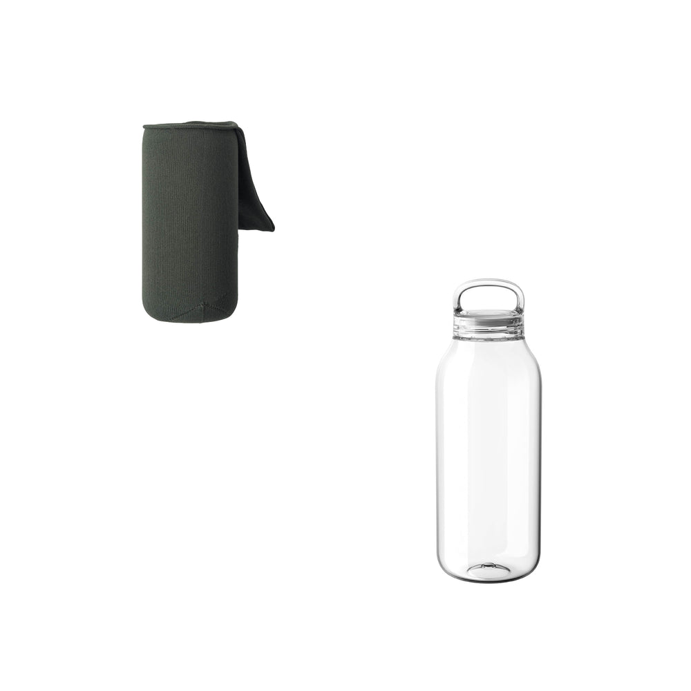 KINTO FUTO WRIST SLING AND WATER BOTTLE DARK GREEN / CLEAR THUMBNAIL 0