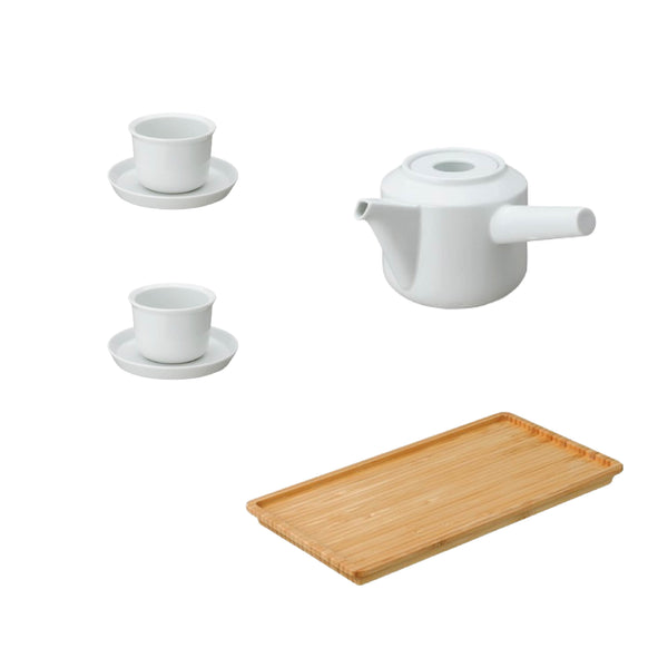 KINTO LT KYUSU TEAPOT SET WHITE / WHITE