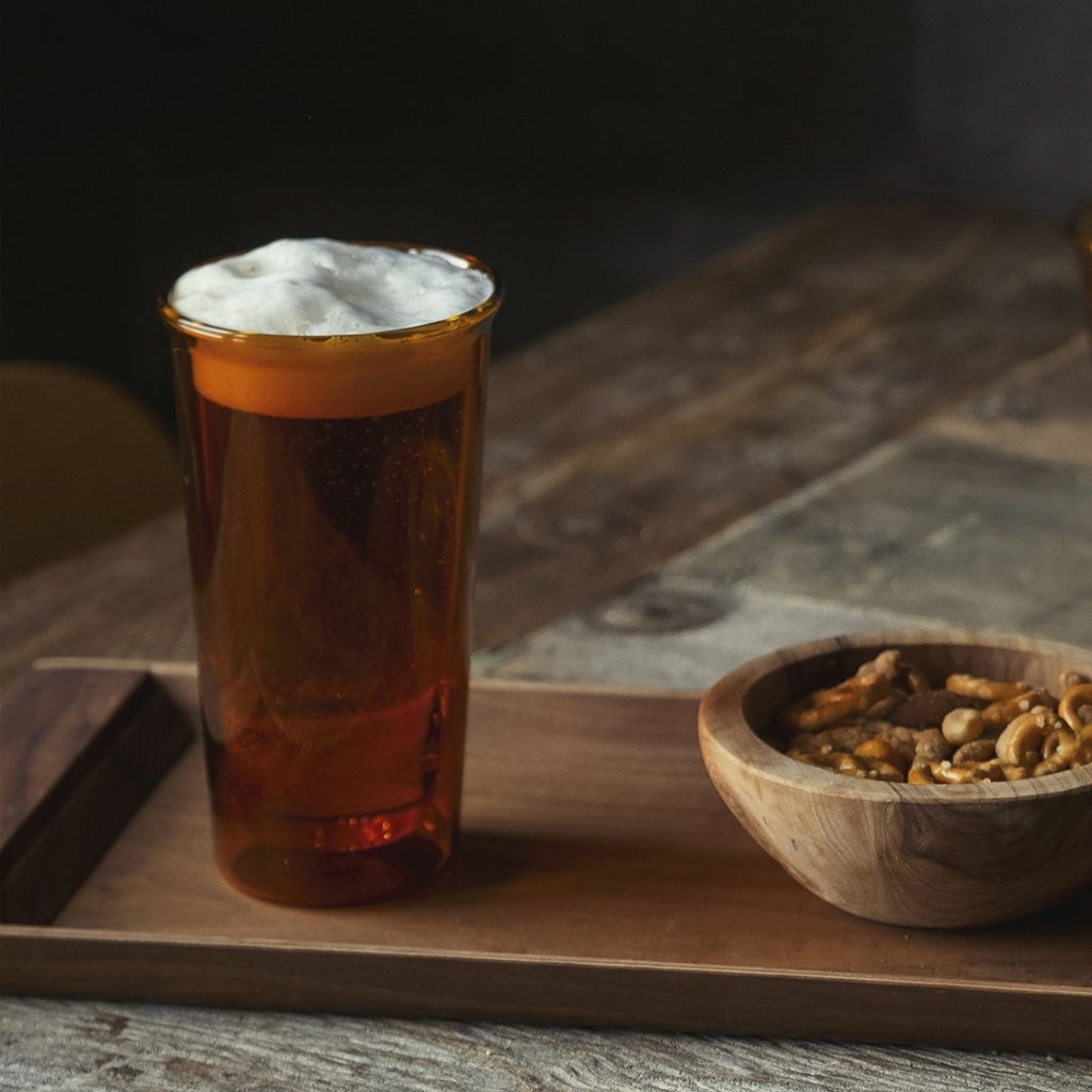  KINTO CAST AMBER  DOUBLE WALL GLASS 340ML  AMBER 1