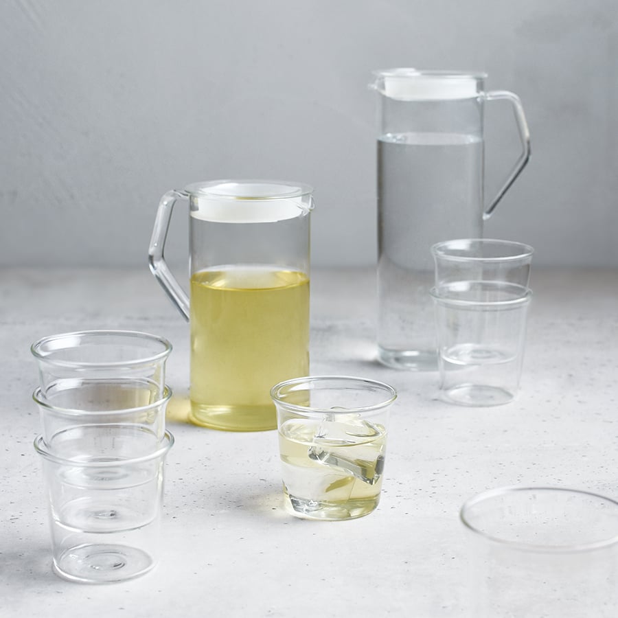 CAST Water Jug 1.2L | Sleek Glass Pitcher for Serving Drinks by