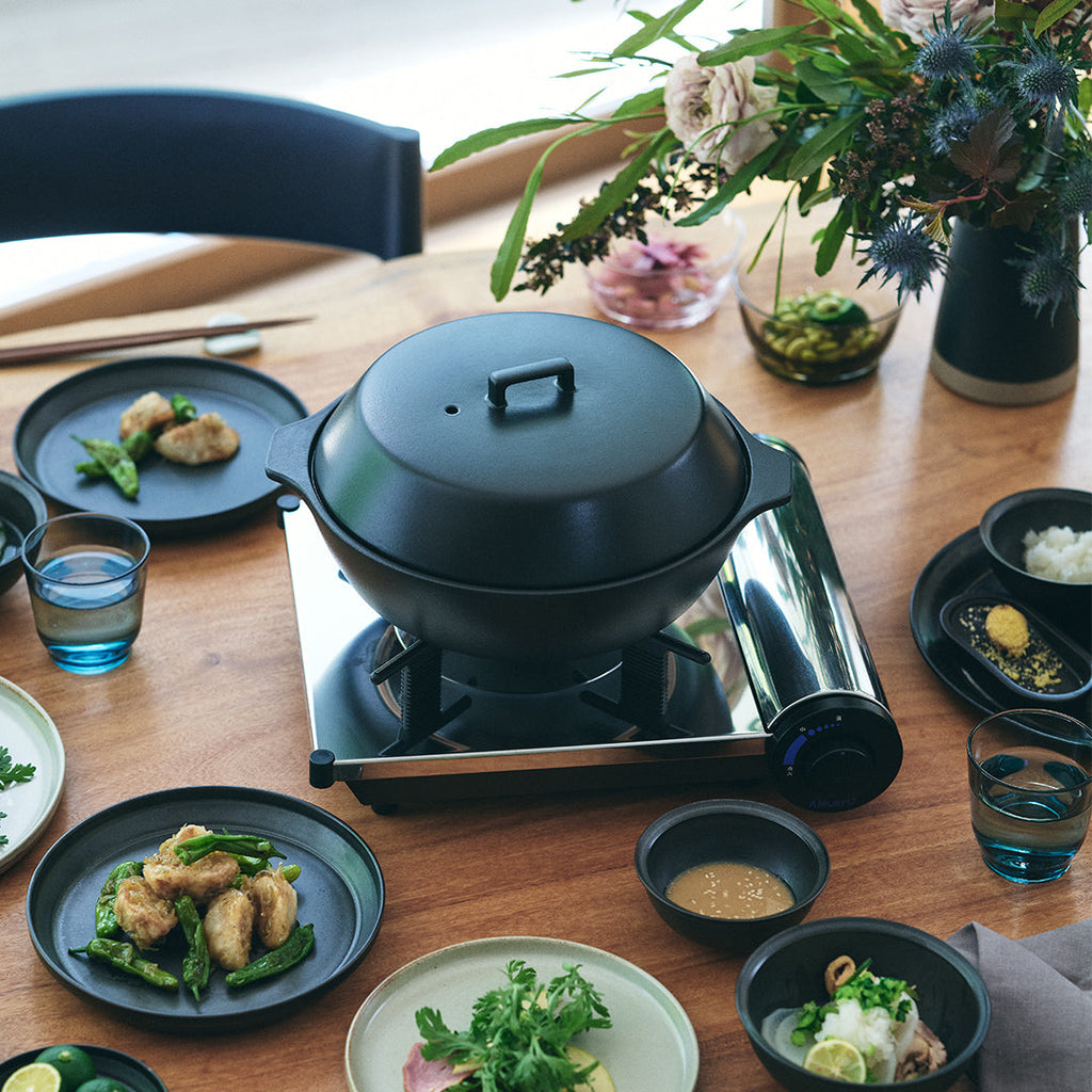  KINTO KAKOMI CERAMIC POT 2.5L  BLACK 6