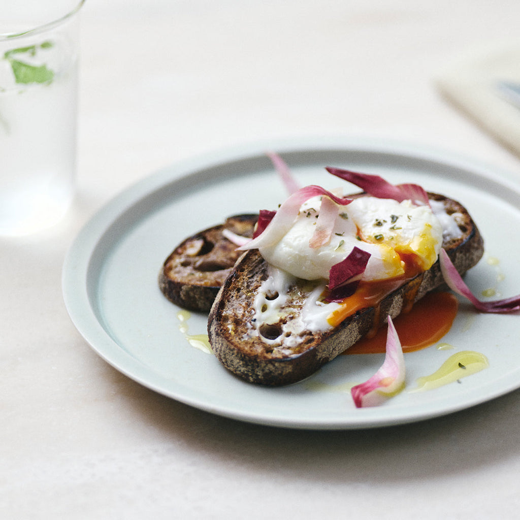  KINTO LIN PLATE 230MM / 9IN  EARTH GREY 2