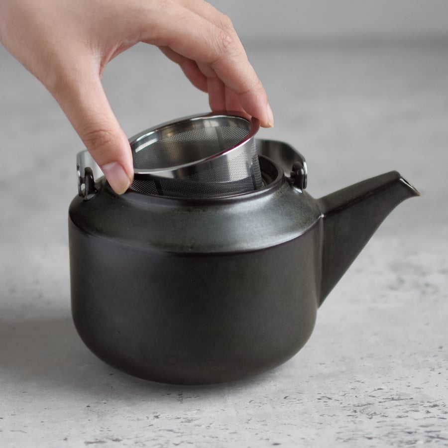  KINTO LT TEAPOT 600ML / 20OZ  BLACK 4