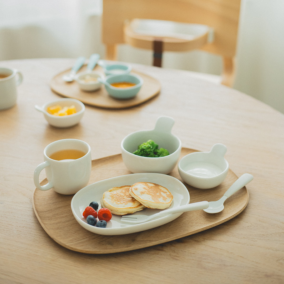 KINTO NEST Plate 195×145mm – Kid-Friendly Durable Dinner Plate