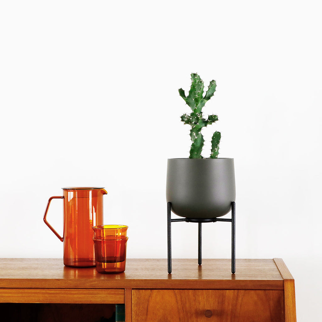  KINTO PLANT POT 211_ 135MM  DARK GRAY 7