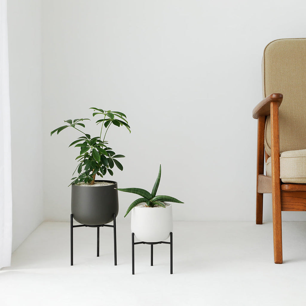  KINTO PLANT POT 211_ 135MM  EARTH GRAY 2