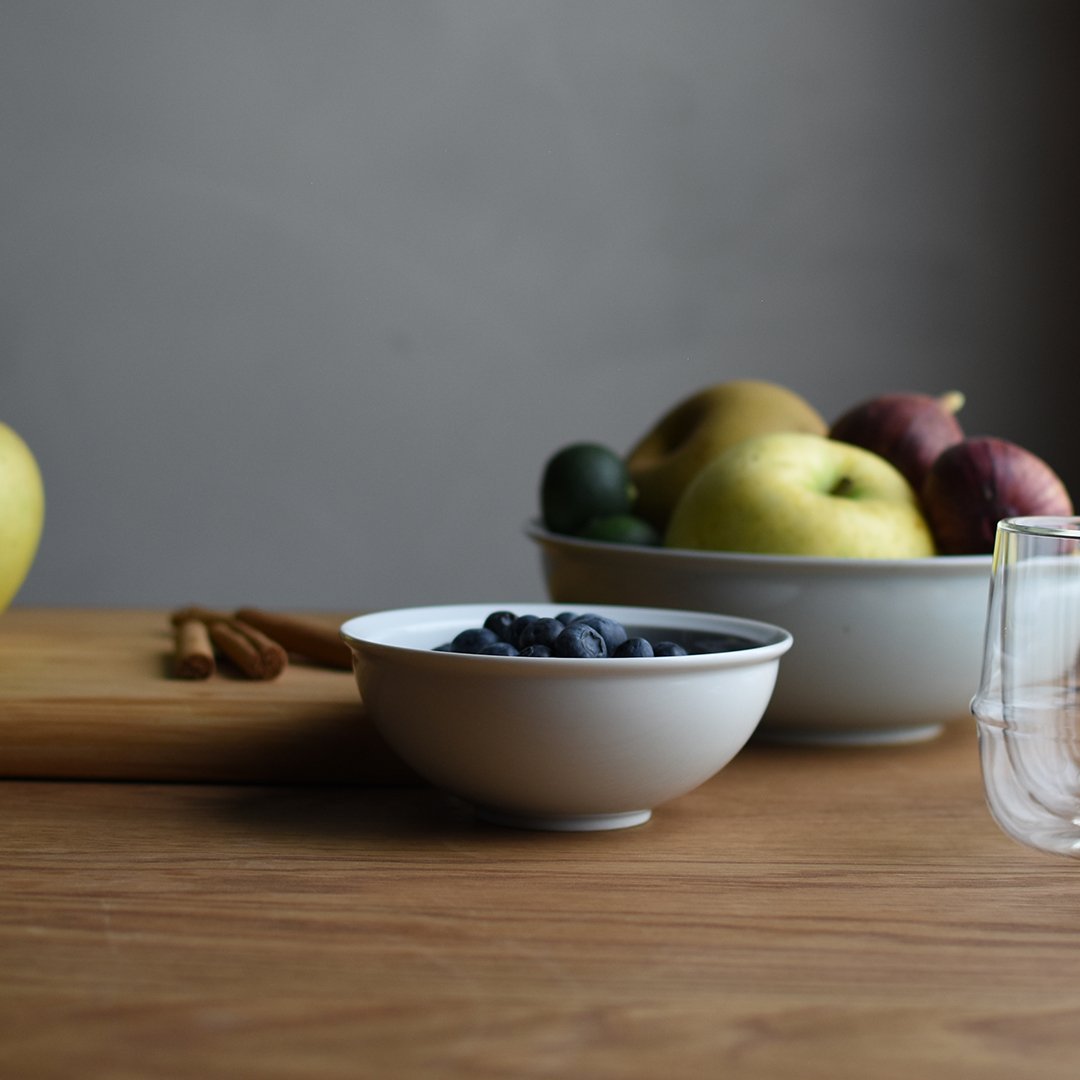 KINTO RIM Bowl 140mm – Japanese Porcelain Bowl for Everyday Meals