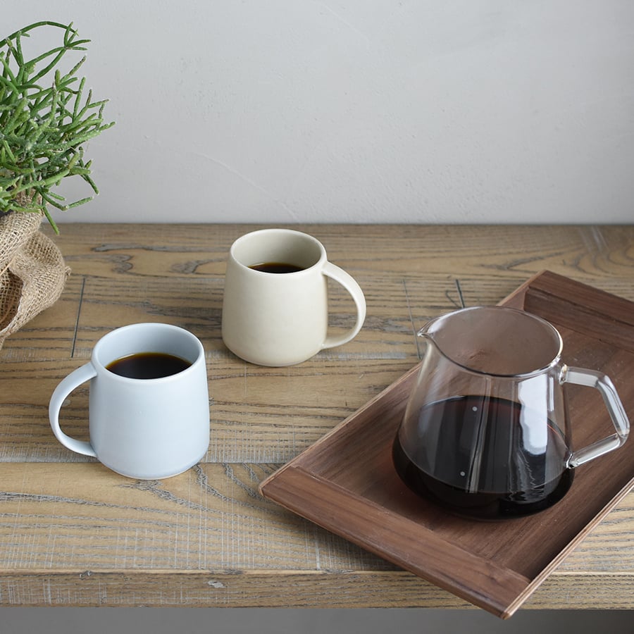  KINTO RIPPLE MUG 250ML / 9OZ  WHITE 9