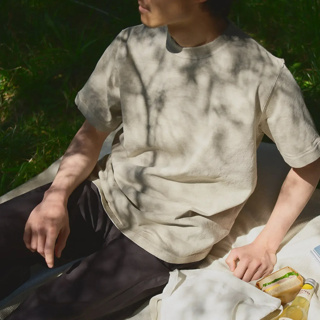  KINTO FUTO SHORT SLEEVES KNIT TOP PCO_ 3  PIGMENT WHITE 2