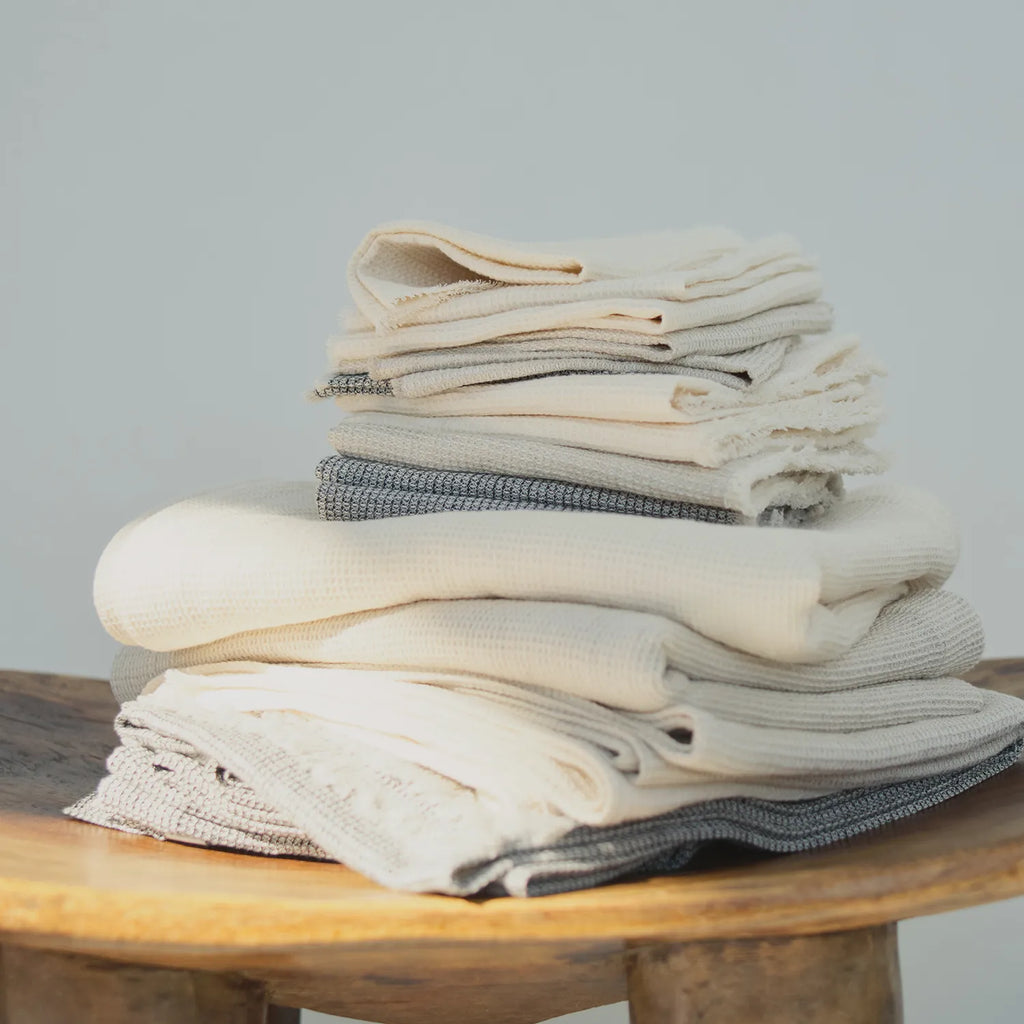  KINTO FUTO WAFFLE CLOTH WCL_ 360X360MM  OFF-WHITE 2