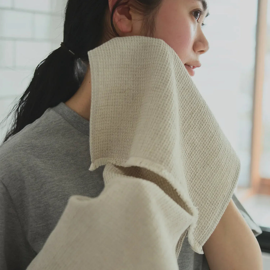  KINTO FUTO WAFFLE CLOTH WCL_ 820X320MM  OFF-WHITE 4