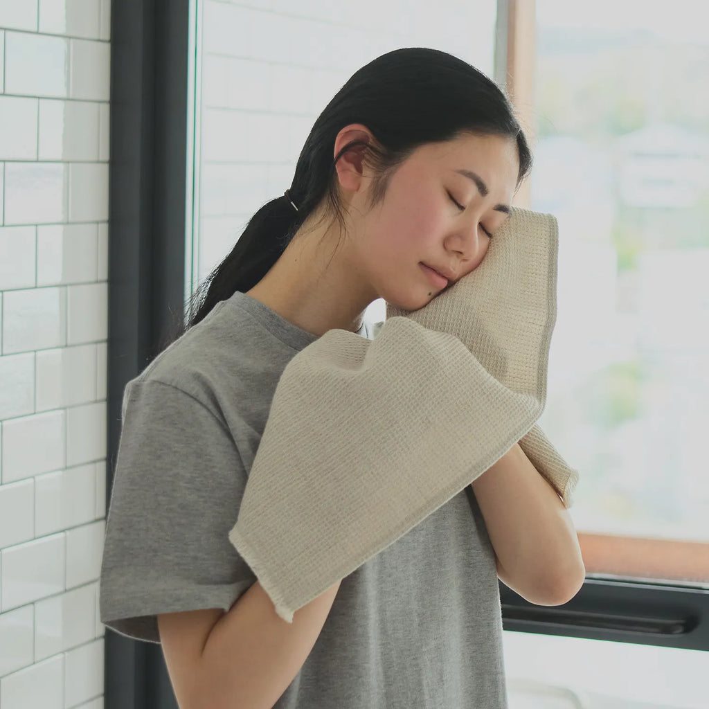  KINTO FUTO WAFFLE CLOTH WCL_ 820X320MM  OFF-WHITE 3