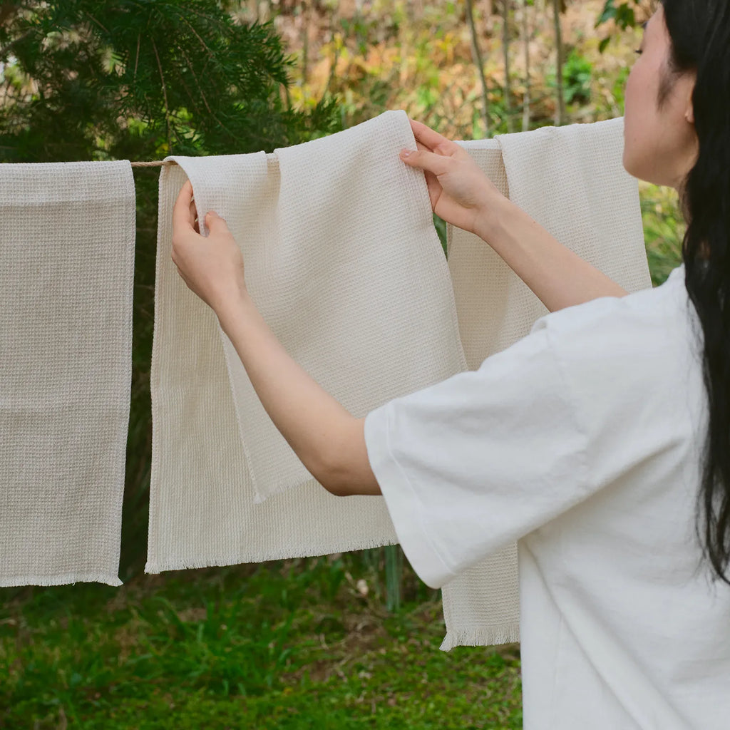  KINTO FUTO WAFFLE CLOTH WCL_ 820X320MM  OFF-WHITE 1