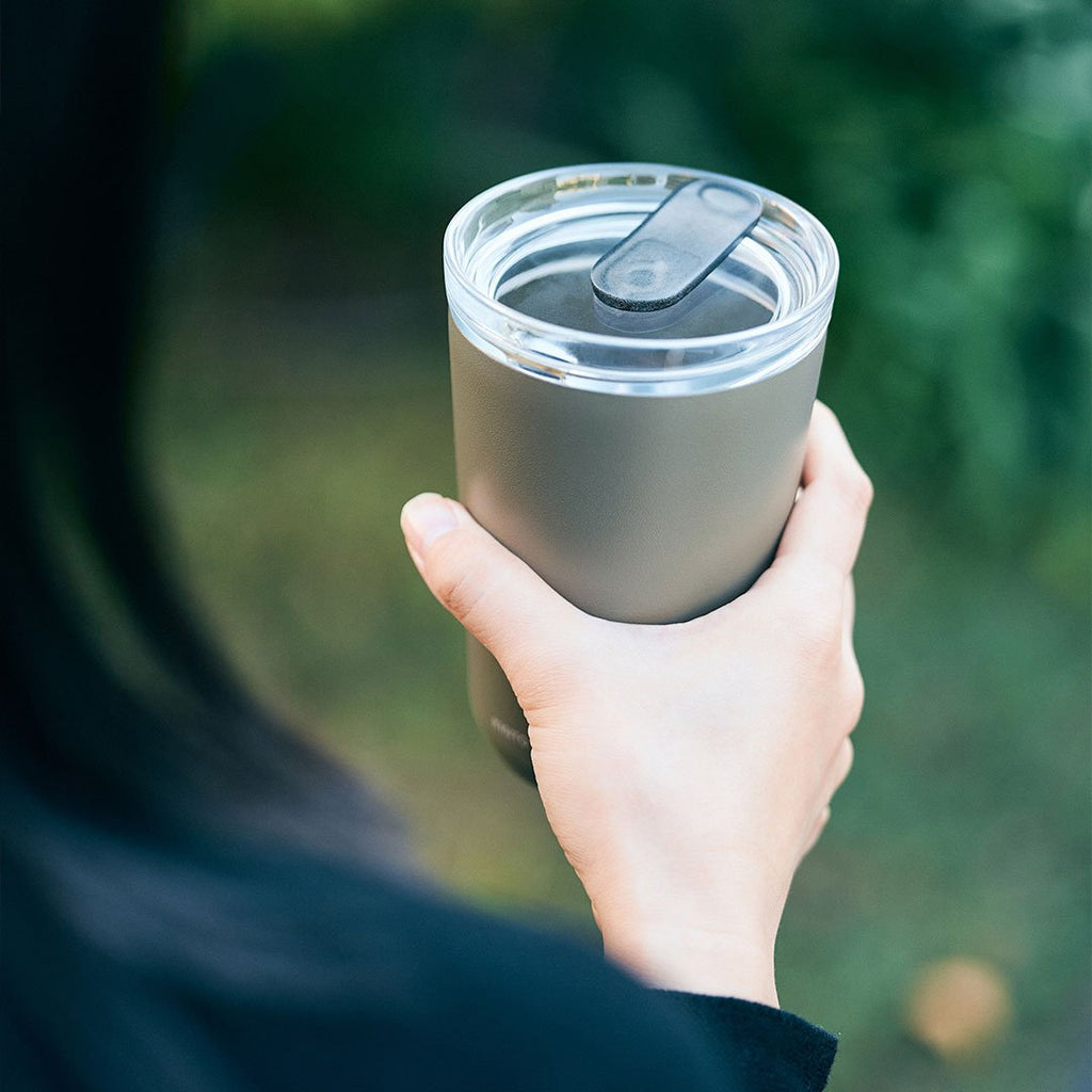  KINTO TO GO TUMBLER 360ML / 12OZ WITH PLUG  KHAKI 5