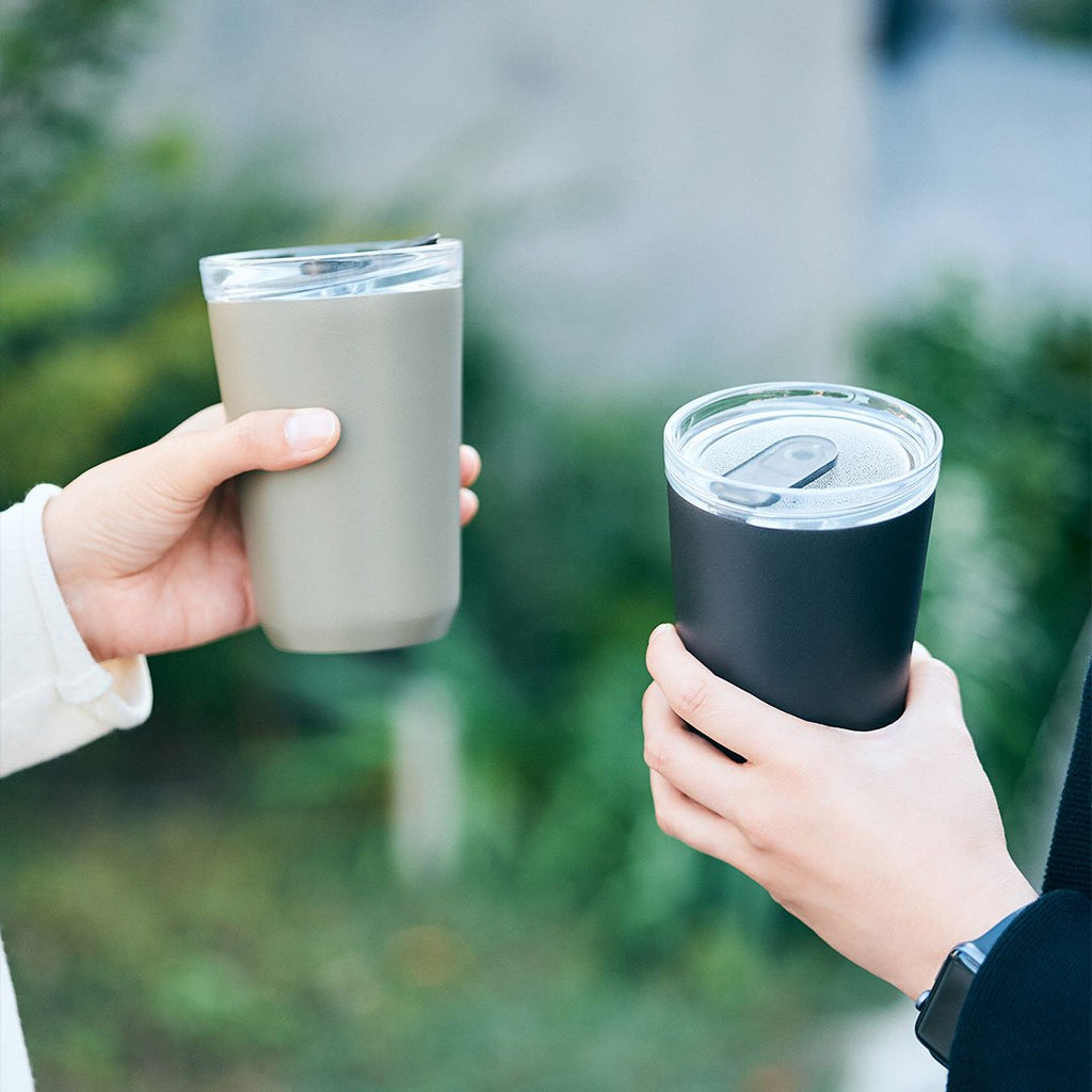  KINTO TO GO TUMBLER 360ML / 12OZ WITH PLUG  BLACK 10