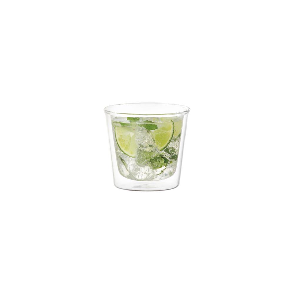  KINTO CAST DOUBLE WALL ROCK GLASS 250ML  WHITE-NO-COLOR 