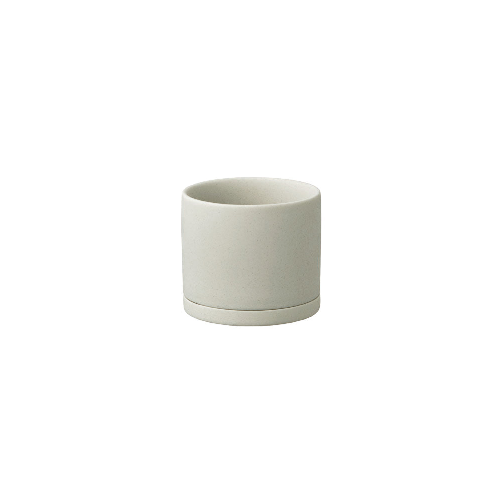  KINTO PLANT POT 191_ 85MM / 3IN  EARTH GRAY 