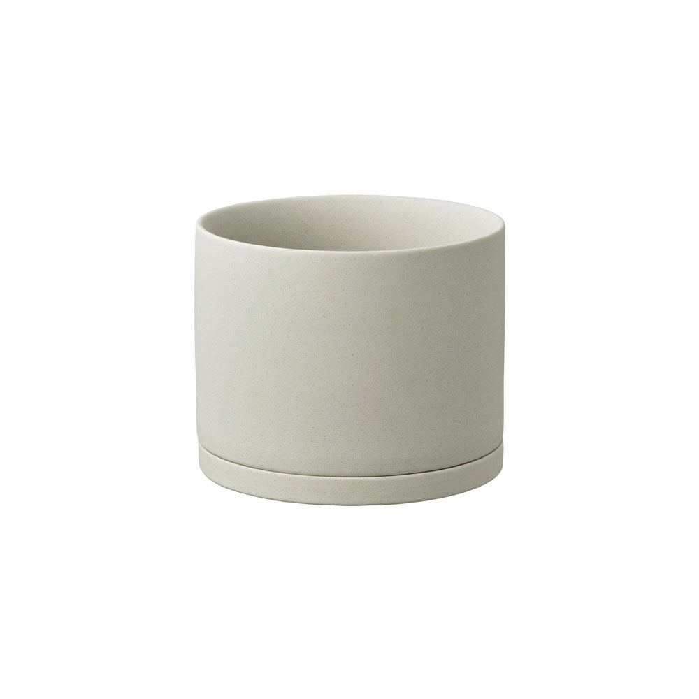 plant pot with base Plant Pot 191_ Dark Gray 135mm KINTO